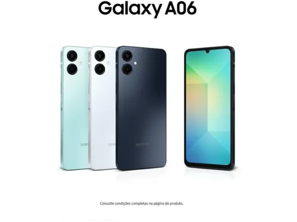 Smartphone Samsung Galaxy A06 128GB 4GB RAM Azul Escuro 6,7" Câm. Dupla + Selfie 8MP - Image 2