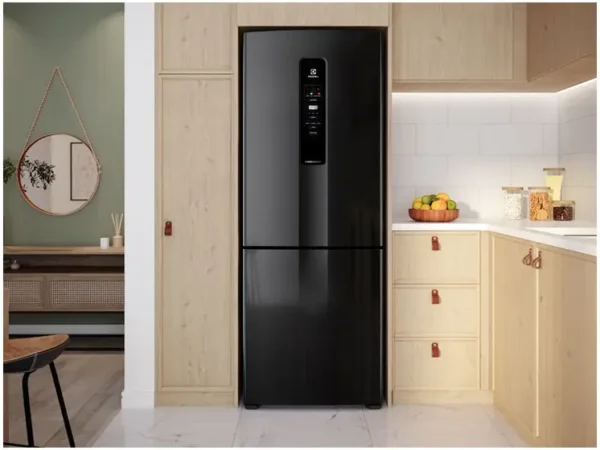 Geladeira/Refrigerador Electrolux Frost Free - Inverse Black Inox Look 490L IB7B - Image 3