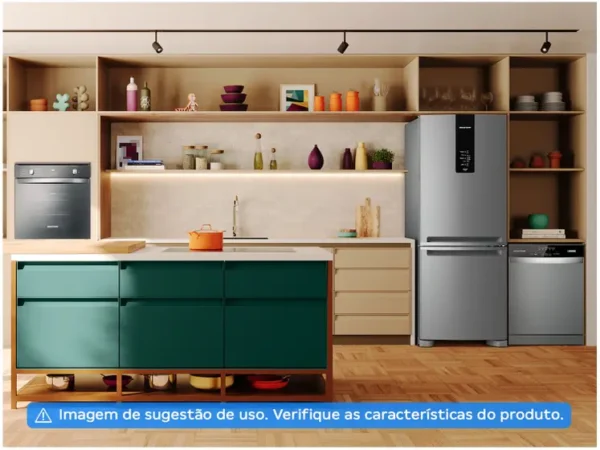 Geladeira/Refrigerador Brastemp Frost Free Duplex Prata 447L BRE57FK - Image 3
