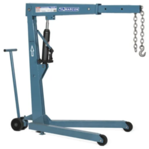Guincho hidráulico capacidade 1T com rodagem de ferro e prolongador – MGH-1C
