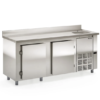 Balcão Frigorífico de Encosto GBFE-200 CD AI – Aço Inox 556L Cuba Lado Direito – Gelopar - Image 2