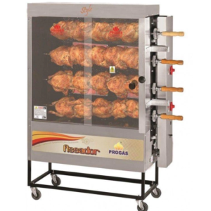 Assador de frangos inox a gas progas 20 frangos 127/220v mod.pr-621 ref. P24417